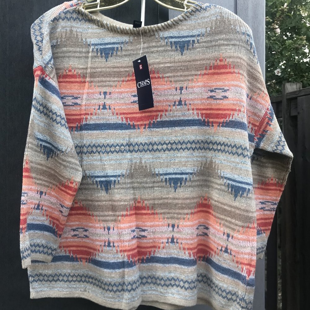 New Chaps Sweater, Multicolors
